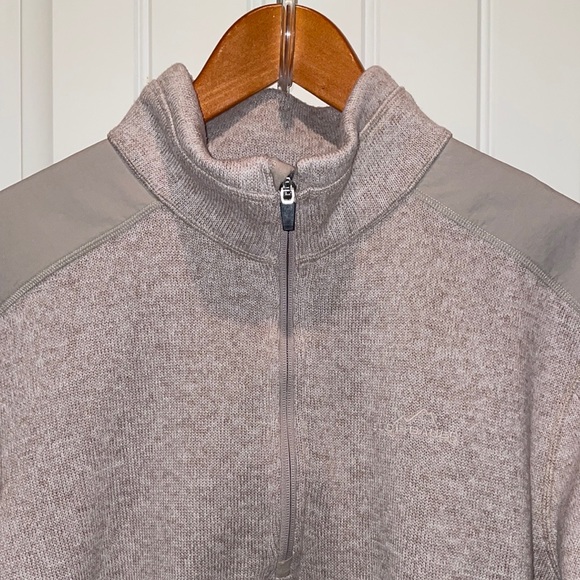 Eddie Bauer MENS XXL HEAVY PULLOVER LONGSleeve Faux Turtleneck with Zip closure - Picture 12 of 15